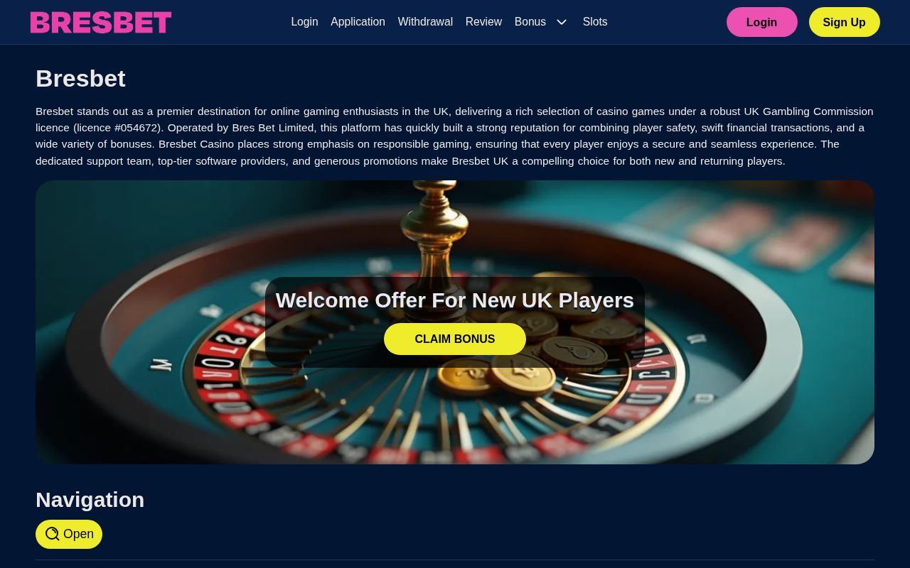 BresBet: BresBet Casino UK: Welcome Offer, Games and Payments